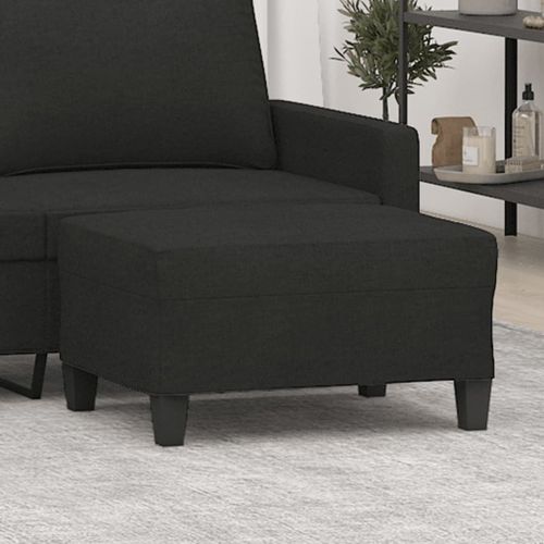 Vidaxl Repose-Pied Noir 70x55x41 Cm Tissu