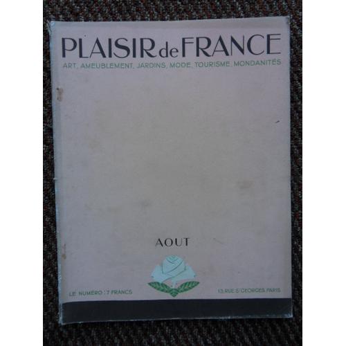 Plaisir De France N°11-Aout 1935