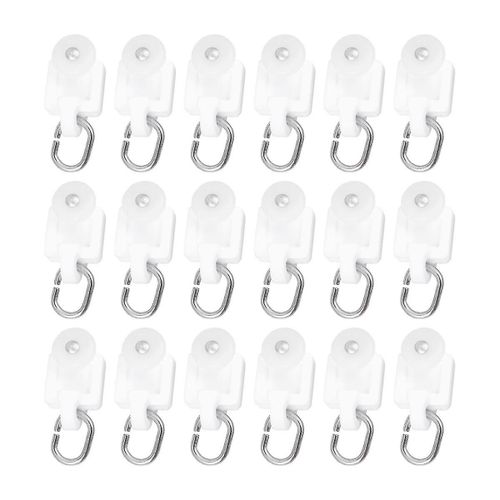 50 Pcs Courbé Rideau Tringle Rideau Rail Rouleau Rideau Rail Rail Crochets Rideau Slider Tringle Droit Courbé Rideau Rail