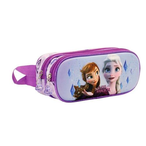 Trousse Double 3d La Reine Des Neiges - Anna Et Elsa