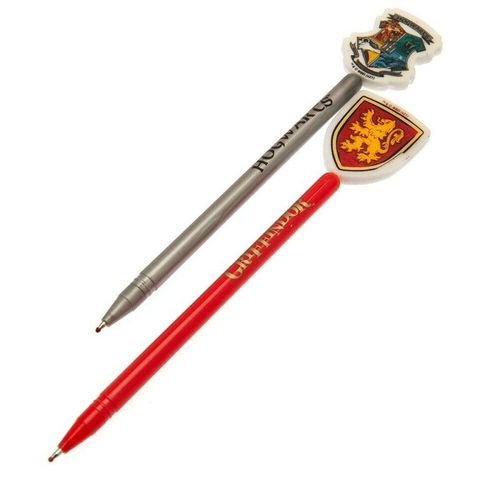 Lot De 2 Stylos Harry Potter - Gryffondor Et Poudlard