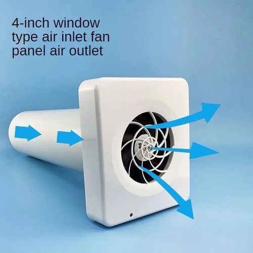 Ventilateur électrique Silencieux de 4 Pouces",Extracteur d'Air pour Plafond,Fenêtre,Mur,Cuisine,"Tuyau de Grenier en Ligne - Type inlet