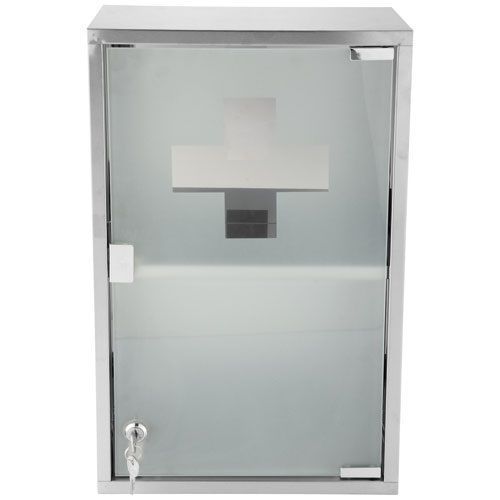 Armoire Pharmacie Genoa Métal Chromé Brossé 50x30x15cm