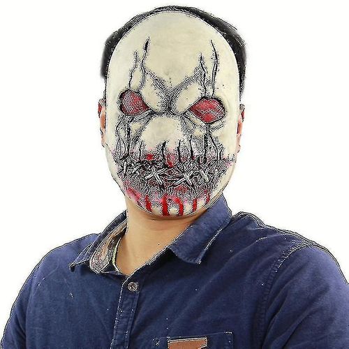 Halloween Christmas Halloween Creepy Zombie Horror Realistic Face Mask Game Cosplay Adults Party Scary Costume Prop123
