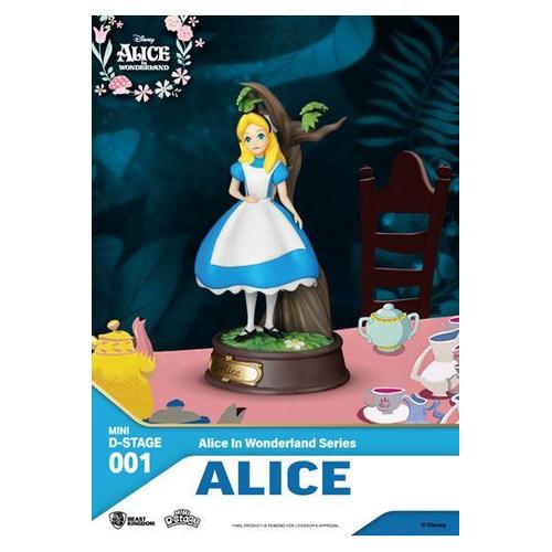 Alice Au Pays Des Merveilles Statuette Pvc Mini Diorama Stage Alice 10 Cm