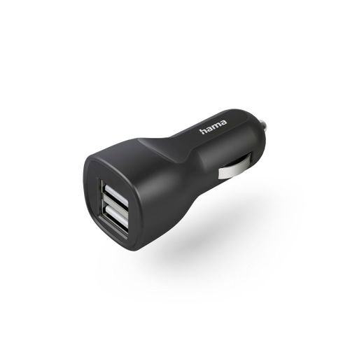Chargeur De Voiture Avec 2 Ports Usb-A, 12 W, Noir