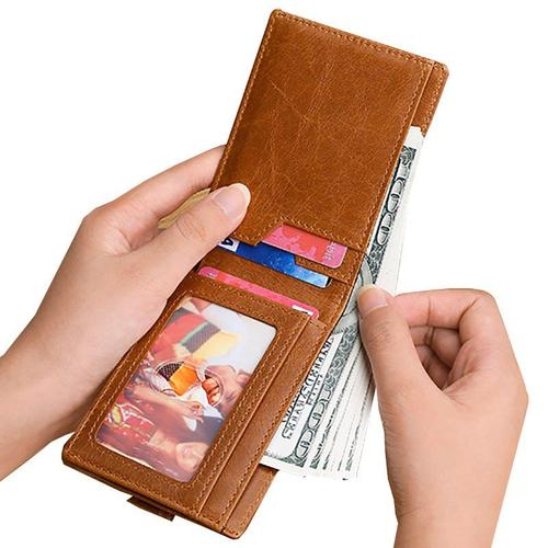 Portefeuille Ultra-Mince pour Hommes Pince à Billets Porte-Cartes