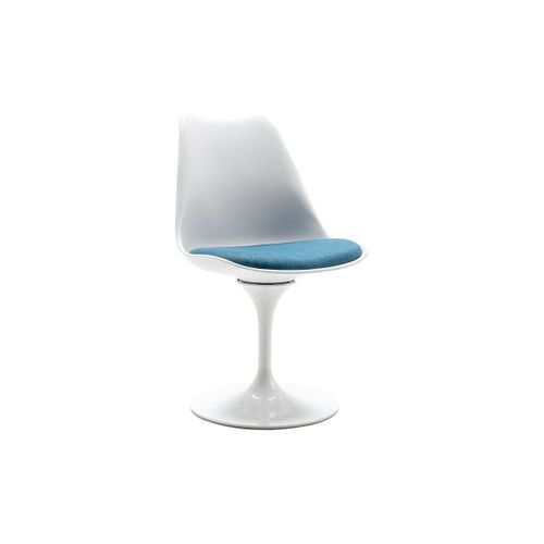 Chaise - Polypropylène Et Métal - Bleu Et Blanc - Xafy