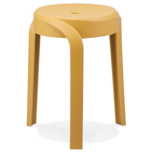 Tabouret Bas Empilable 'pompa' En Matière Plastique Moutarde