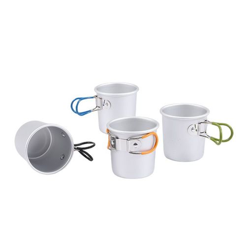 Petite Tasse À Thé En Alliage D'aluminium Pliable En Plein Air, Tasse À Café De Pique - Nique, Tasse À Café De Barbecue De Camping