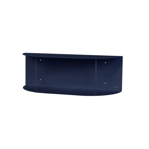 Etagère Murale En Acier, Courte, Bleue