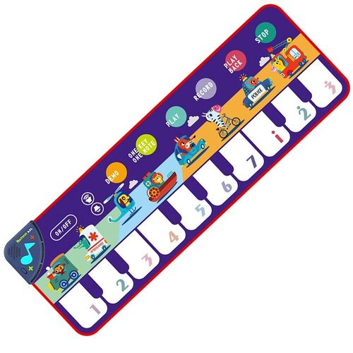 Tapis De Piano Musical Pour Enfants",110x36cm,Clavier De Sol,Tapis De Danse Avec 8 Sons D'animaux,Tapis D'¿¿Tude,"Jouets ¿¿Ducatifs Pour B¿¿B¿¿S - Type F 110x36cm