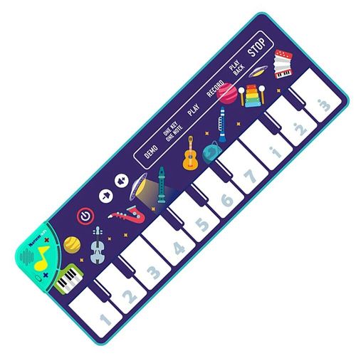 Tapis De Piano Musical Pour Enfants",110x36cm,Clavier De Sol,Tapis De Danse Avec 8 Sons D'animaux,Tapis D'¿¿Tude,"Jouets ¿¿Ducatifs Pour B¿¿B¿¿S - Type E 100x36cm