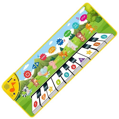 Tapis De Piano Musical Pour Enfants",110x36cm,Clavier De Sol,Tapis De Danse Avec 8 Sons D'animaux,Tapis D'¿¿Tude,"Jouets ¿¿Ducatifs Pour B¿¿B¿¿S - Type C 100x36cm