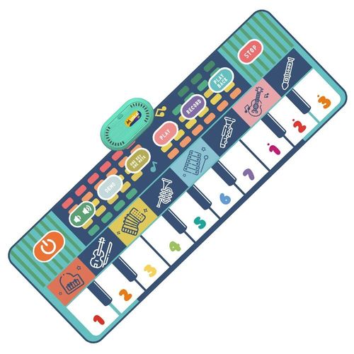 Tapis De Piano Musical Pour Enfants",110x36cm,Clavier De Sol,Tapis De Danse Avec 8 Sons D'animaux,Tapis D'¿¿Tude,"Jouets ¿¿Ducatifs Pour B¿¿B¿¿S - Type D 100x36cm
