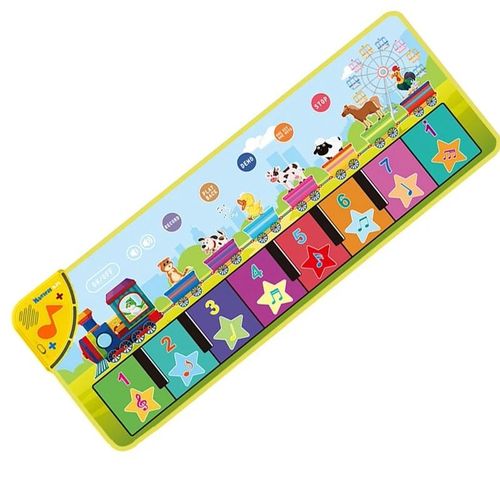Tapis De Piano Musical Pour Enfants",110x36cm,Clavier De Sol,Tapis De Danse Avec 8 Sons D'animaux,Tapis D'¿¿Tude,"Jouets ¿¿Ducatifs Pour B¿¿B¿¿S - Type A 100x36cm