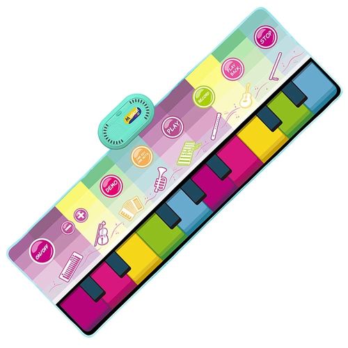 Tapis De Piano Musical 110x36cm",Pour Enfants En Bas Age,Clavier De Sol,Tapis De Danse Avec 8 Sons D'animaux,"Jouets ¿¿Ducatifs Pour B¿¿B¿¿S - Type B 110x36cm