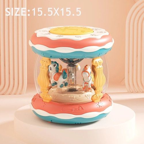 Jouet Musical Pour B¿¿B¿¿",Carrousel,Budg¿¿Taire Lointain,Tambour ¿¿ Main,Montessori,Chant Pr¿¿Coce,Jouet Mentaires Oriel,"Cadeau Pour Tout-Petits De 1 ¿¿ 3 Ans - Type Blue Medium Size