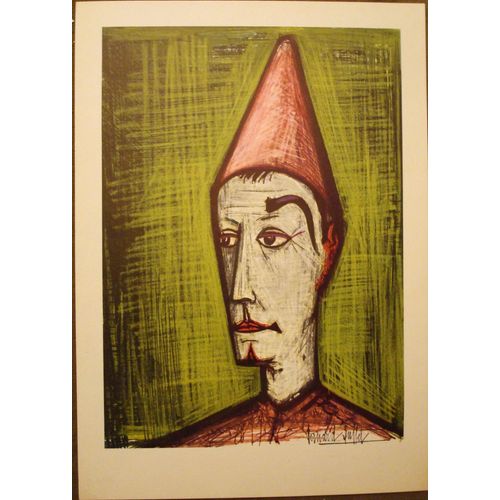 Bernard Buffet - Clown - Tb Reproduction 32x45 Cm