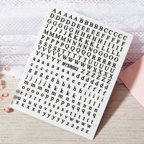 Autocollants Holographiques Avec Lettres Romaines Pour Nail Art",D¿¿Calcomanies Adh¿¿Sives,Alphabet,Ancien Anglais,Gothique,Curseur De Manucure,"10x8cm #M 
