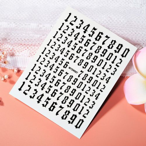 Autocollants Holographiques Avec Lettres Romaines Pour Nail Art",D¿¿Calcomanies Adh¿¿Sives,Alphabet,Ancien Anglais,Gothique,Curseur De Manucure,"10x8cm #X 