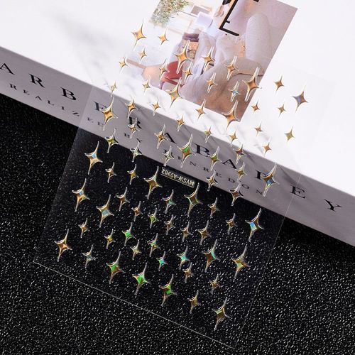 Autocollants Holographiques Avec Lettres Romaines Pour Nail Art",D¿¿Calcomanies Adh¿¿Sives,Alphabet,Ancien Anglais,Gothique,Curseur De Manucure,"10x8cm #B4 