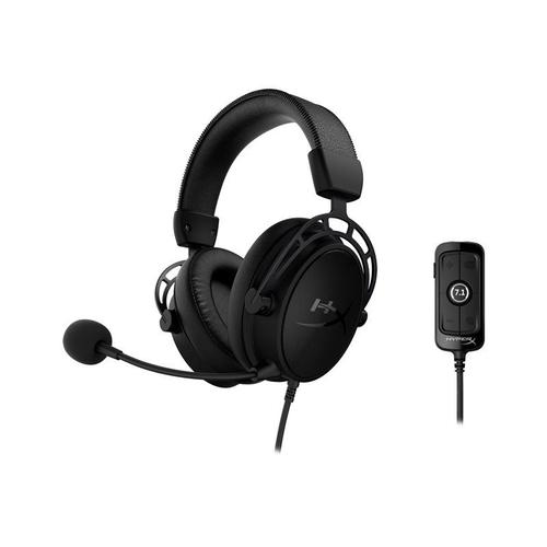 HyperX Cloud Alpha S - Micro-casque - canal 7.1 - circum-aural - filaire - USB, jack 3,5mm - noir - pour Portable 15, 15s, 17, 250 G9; Sony PlayStation 4