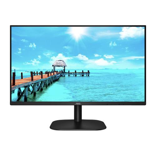 AOC 27B2DM - Écran LED - 27" - 1920 x 1080 Full HD (1080p) @ 75 Hz - MVA - 250 cd/m² - 4 ms - HDMI, DVI, VGA - texture noire