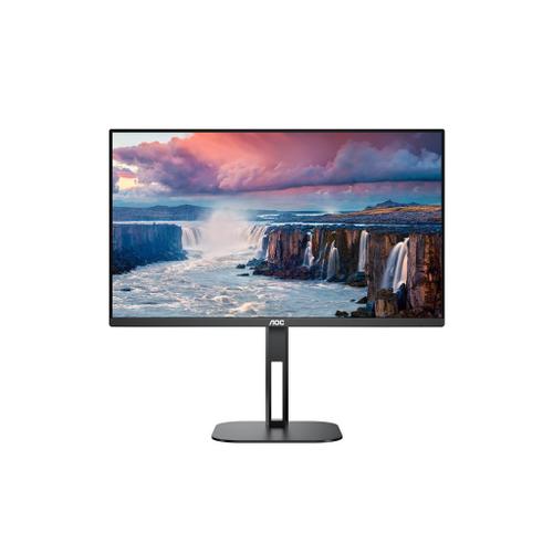 AOC 27V5C/BK - Écran LED - 27" - 1920 x 1080 Full HD (1080p) @ 75 Hz - IPS - 300 cd/m² - 1000:1 - 4 ms - HDMI, DisplayPort, USB-C - haut-parleurs - noir