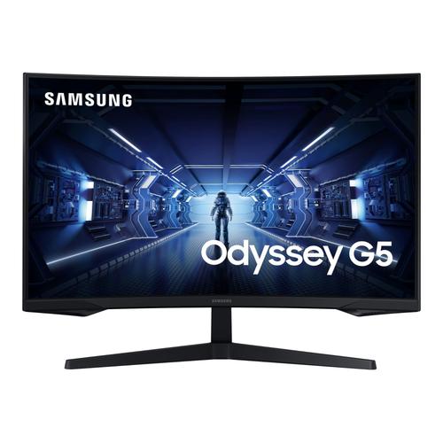 Samsung Odyssey G5 C32G56TQBU - G55T Series - écran LED - incurvé - 32" - 2560 x 1440 WQHD @ 144 Hz - VA - 300 cd/m² - 2500:1 - HDR10 - 1 ms - HDMI, DisplayPort - noir