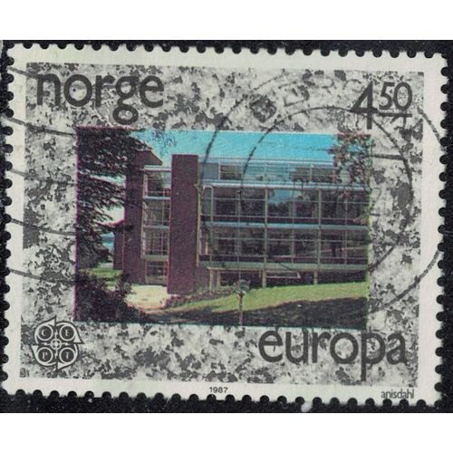 Norvège 1987 Oblitéré Used Architecture Bâtiments Europa Y&t No 922 Su