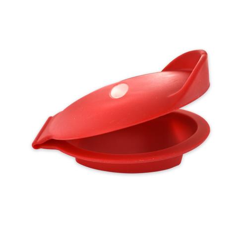 Fackelmann 682231 Cale Huîtres En Silicone, Cale Huître Rouge, Support Pour Couper Les Huîtres, Cale Pour Ouvrir Une Huître, Silicone, Rouge, 11,5 X 8 X 4,5 Cm