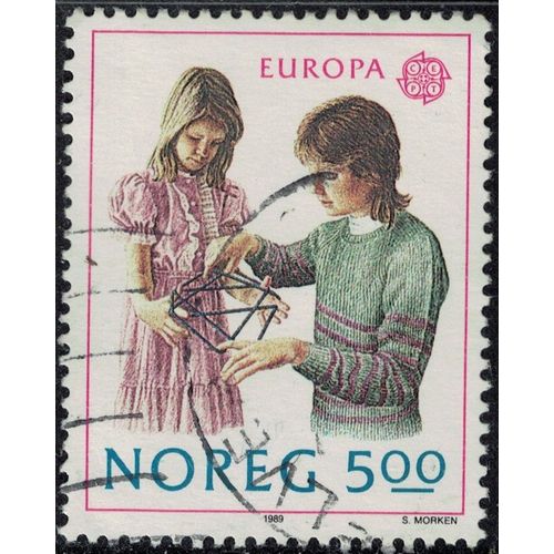 Norvège 1989 Oblitéré Used Europa Cept Jeux D'enfants Y&t No 977 Su