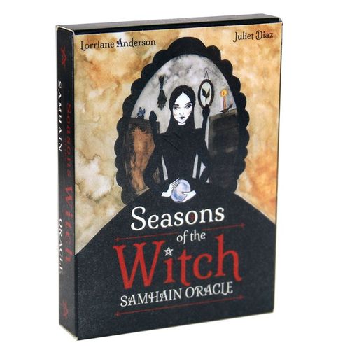 Saisons De Sorcière - Carte Tarot Oracle De Divination Mystérieuse, Femme Et Fille, Jeu De Société, Anglais, Guide Pdf
