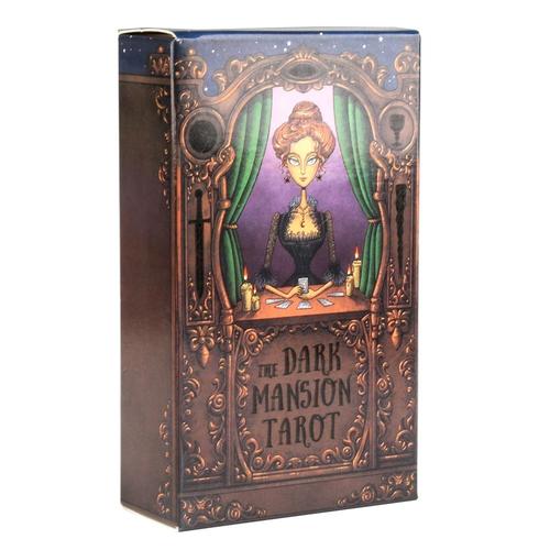 Tarot Du Manoir Sombre - Cartes De Tarot De Maison Sombre Pour Débutants, Version De Guide, Tapis De Jeu Oraculos Mystérieux, Jeux De Fête, Prédictions, Oracle Deck, Destin