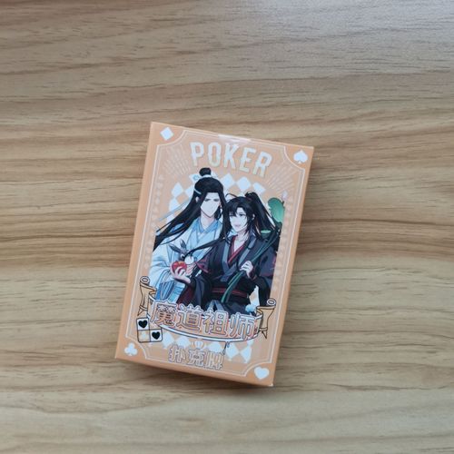 Cartes De Jeu De Société À Couverture Rigide, Dessin Animé, Mo Dao Zu Shi Poker Cosplay, Wei Wuxian Lan Wangji, Jouet De Poker, Cadeau Avec Boîte