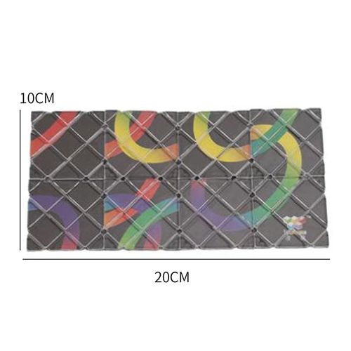 Noir 8 pièces - Cube De Magicien Professionnel, Jouets Classiques, Puzzle Lingao 8 Panneaux, Cubes Pliants, Sécurité De Haute Qualité