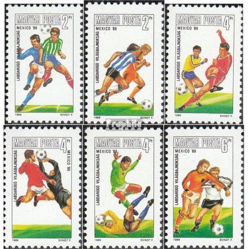 Hongrie 3814a-3819a (Édition Complète) Neuf 1986 Football-Wm Dans Mexique