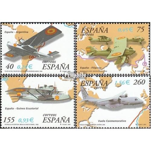 Espagne 3623-3626 (Complète Edition) Neuf Avec Gomme Originale 2001 Avions Dans Espagne