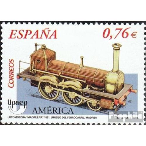 Espagne 3886 (Complète Edition) Neuf Avec Gomme Originale 2003 Amérique: Histoire Le Chemin De Fer