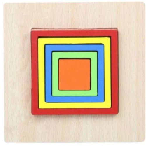 Carré - Boîte à Marteau en Bois pour Enfants, 1 Ensemble, Jouet Amusant, Jeu de Hamster, ApprentiCumbria Précoce, Puzzle Montessori