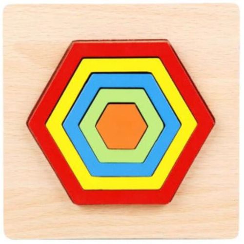 Hexagone - Boîte à Marteau en Bois pour Enfants, 1 Ensemble, Jouet Amusant, Jeu de Hamster, ApprentiCumbria Précoce, Puzzle Montessori