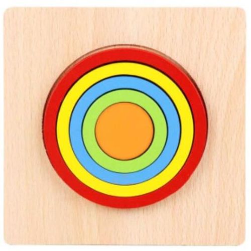 Rond - Boîte à Marteau en Bois pour Enfants, 1 Ensemble, Jouet Amusant, Jeu de Hamster, ApprentiCumbria Précoce, Puzzle Montessori