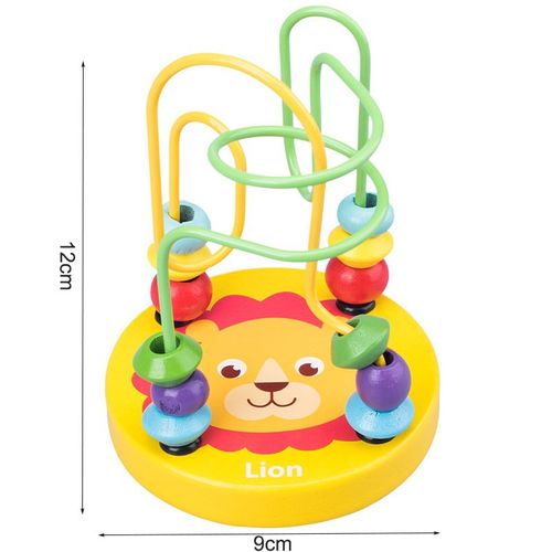 Lion autour de perle - Boîte à Marteau en Bois pour Enfants, 1 Ensemble, Jouet Amusant, Jeu de Hamster, ApprentiCumbria Précoce, Puzzle Montessori