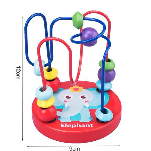 Éléphant autour de la perle - Boîte à Marteau en Bois pour Enfants, 1 Ensemble, Jouet Amusant, Jeu de Hamster, ApprentiCumbria Précoce, Puzzle Montessori