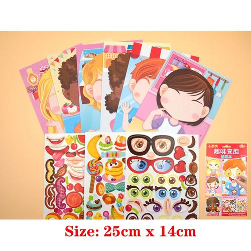Frites - Autocollants De Puzzle De Dinosaure De Dessin Animé Mignon Pour Enfants, Nouveaux Jouets De Bricolage Pour Enfants, Jeux'autocollants, Princesse, Animaux, Cadeau'éducation Précoce, Nairobi, Orn