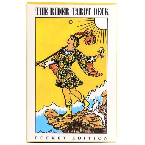 Bleu Profond - Jeu De Tarot Ange Panoramique En Anglais Pour Oracle, Jeu De Société Pour Guidance, Ixen Plein Air, Destin