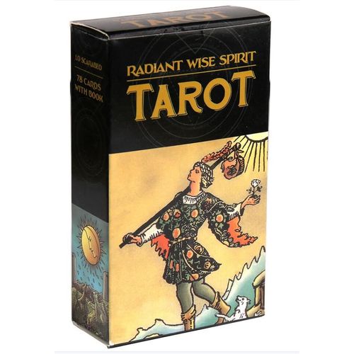 Jaune - Jeu De Tarot Ange Panoramique En Anglais Pour Oracle, Jeu De Société Pour Guidance, Ixen Plein Air, Destin