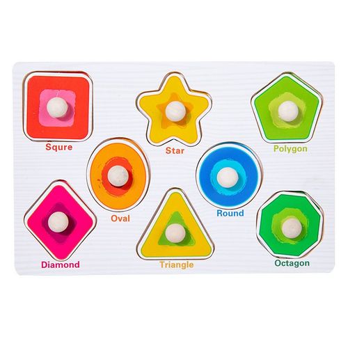 Forme-400696 - Jeu de Puzzle Montessori pour enfants, Jouets animaux, Camion à fruits, Carte graphique, Jeux assortis, Pour garçons et filles de 1, 2 et 3 ans