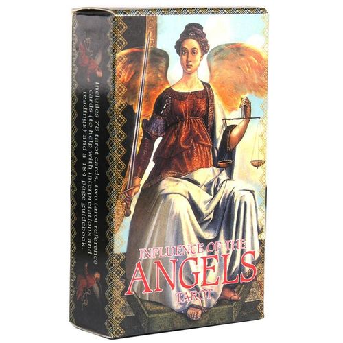 Bleu - Jeu De Tarot Ange Panoramique En Anglais Pour Oracle, Jeu De Société Pour Guidance, Ixen Plein Air, Destin
